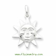 Sterling Silver Sun Charm