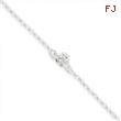 Sterling Silver Sun Charm Anklet