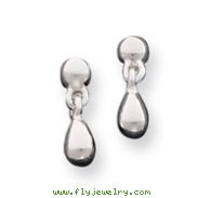 Sterling Silver Tear Drop Dangle Earrings