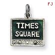 Sterling Silver Times Square Charm