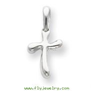 Sterling Silver Tiny Freeform Cross Charm