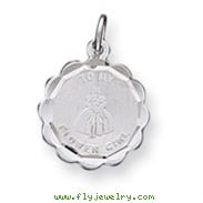 Sterling Silver To My Flower Girl Disc Charm