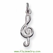 Sterling Silver Treble Clef Charm