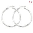 Sterling Silver Twisted Hoop Earrings