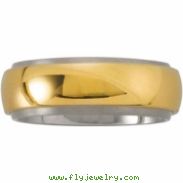 Titanium & 14K Yellow 8MM/6MM TI_14KY ROTATING BAND Rotating Band