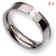 Titanium 6mm 0.25ct. Diamond Band ring