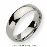 Titanium 6mm Polished Comfort Fit Wedding Band ring