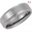 Titanium 7m Ridged Band