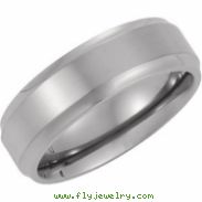 Titanium 7m Ridged Band