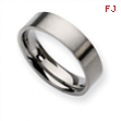 Titanium Brushed Flat 6mm Wedding Band ring