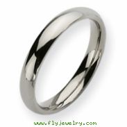 Titanium Polished Comfort Fit 4mm Wedding Band ring