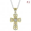 Veiled Cross Pendant