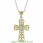 Veiled Cross Pendant