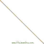 White & Yellow Rhodium over Brass 1.85mm 2 color plated Fancy Chain