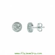 White gold diamond earrings