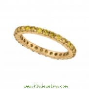 Yellow diamond eternity ring