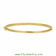 Yellow diamond milgrain bangle