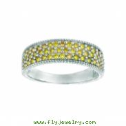 Yellow diamond ring