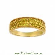 Yellow diamond ring