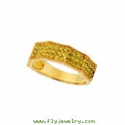 Yellow diamond ring