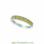 Yellow diamond stack ring