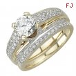 Yellow Gold White Diamonds Bridal