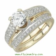 Yellow Gold White Diamonds Bridal